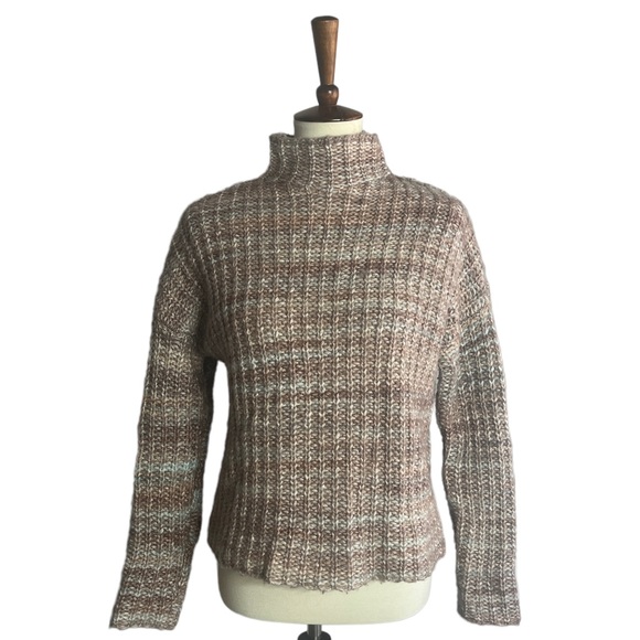 Marled Sweaters - Women’s Marled Mock Turtleneck Sweater
